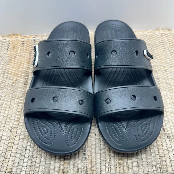 CROCS Iconic Comfort Black Classic Slide Sandals Men’s Size 11 NWOT - Picture 7 of 10